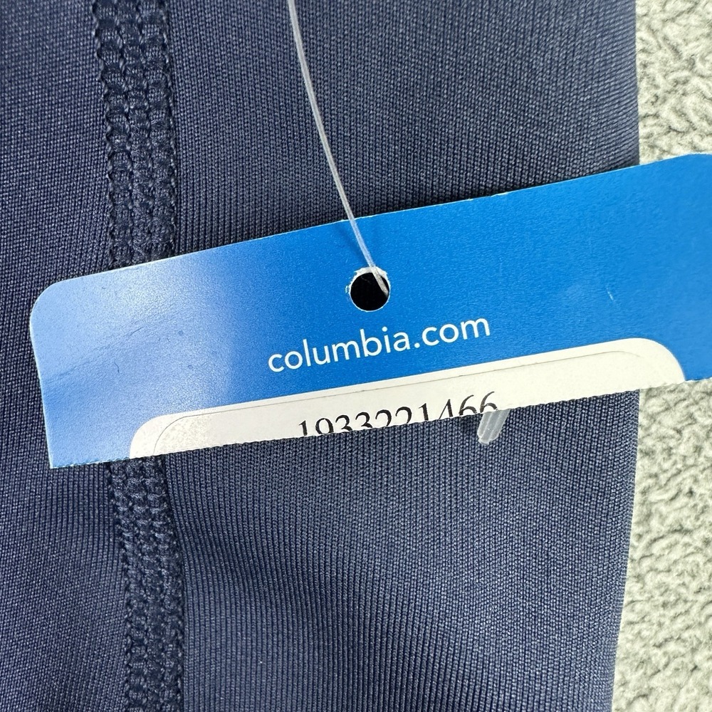 Columbia Shorts Womens Medium Blue Pull On Stretch River 1/2 Tight Outdoor New - Picture 2 of 9
